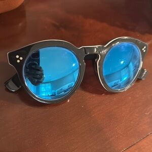 Illesteva Black and White Marble Sunglasses